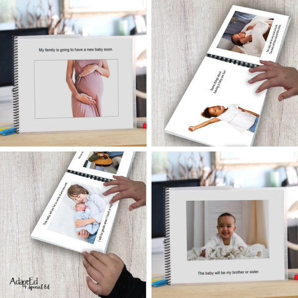 Social Narrative: New Baby: Editable (Printable PDF ) Life Skills - AdaptEd4SpecialEd