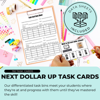 Thumbnail for Task Cards: Next Dollar Up: Fast Food (Printable PDF) Dollar Up - AdaptEd4SpecialEd