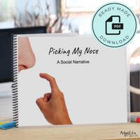 Thumbnail for Social Story: Nose Picking: Editable Hygiene - AdaptEd4SpecialEd