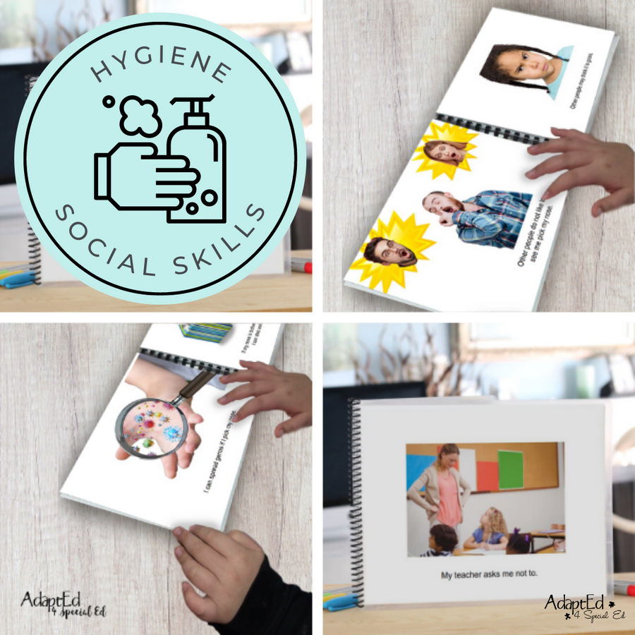 Social Story: Nose Picking: Editable Hygiene - AdaptEd4SpecialEd