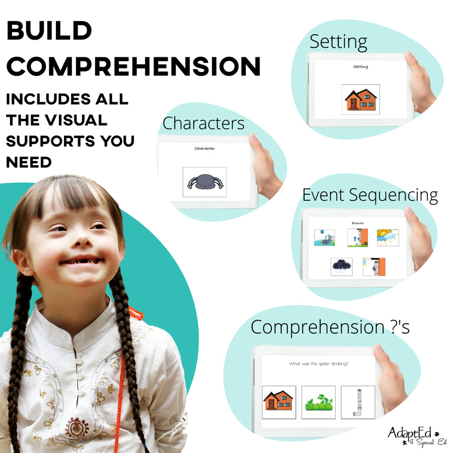 Nursery Rhymes Emergent Readers + Comprehension Bundle (Printable PDF) - AdaptEd4SpecialEd