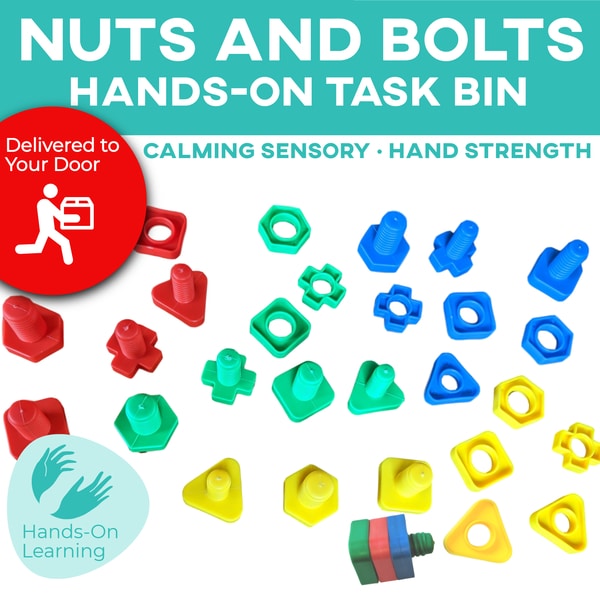 Task Bin 10: Nuts and Bolts (Ships to You) Task Box (Ships to You) - AdaptEd4SpecialEd