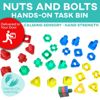 Thumbnail for Task Bin 10: Nuts and Bolts (Ships to You) Task Box (Ships to You) - AdaptEd4SpecialEd