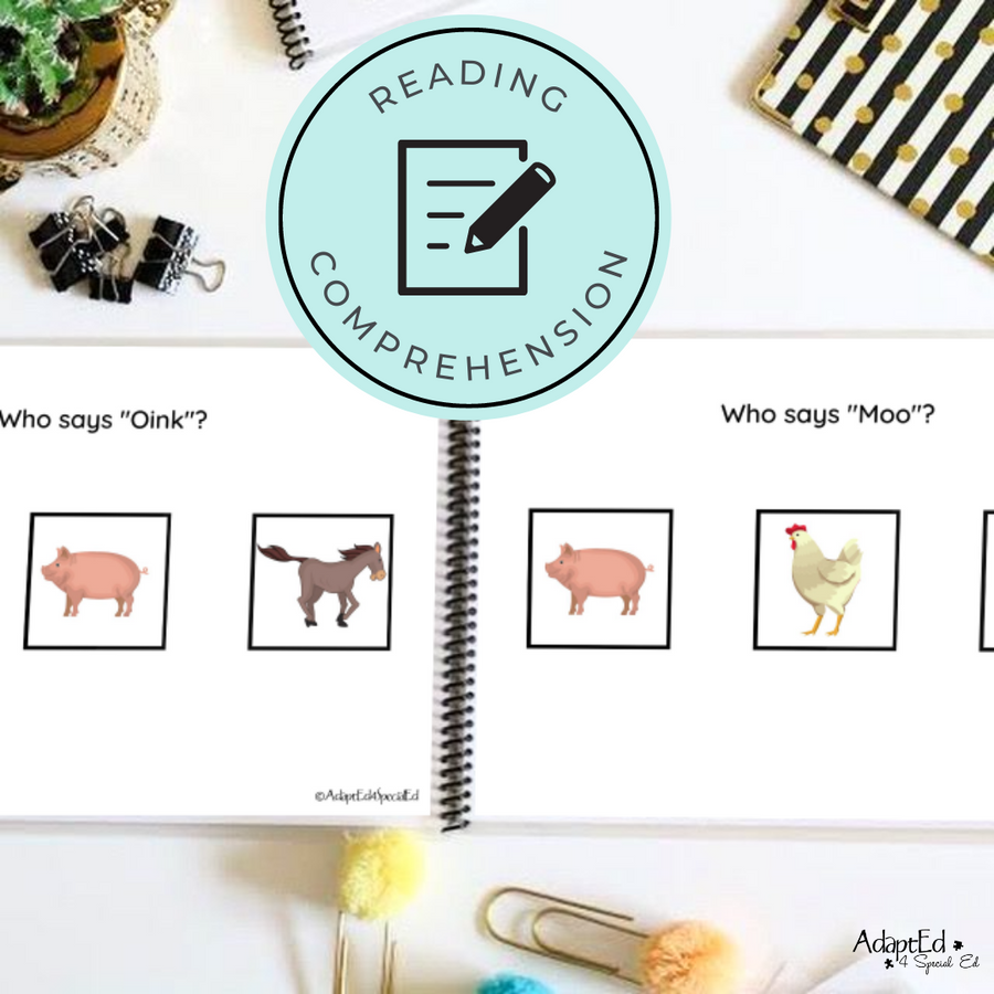 Old MacDonald Nursery Rhyme Emergent Reader + Reading Comprehension (Printable PDF) - AdaptEd4SpecialEd