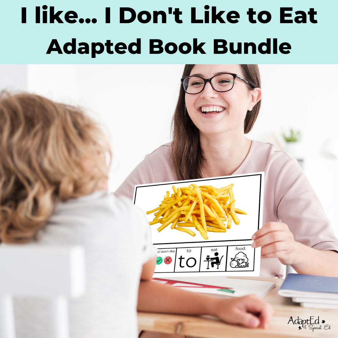 "I Like... I Don't Like..." Opinions Adapted Book Bundle (Printable PDF + Interactive Digital + File Folder) - AdaptEd4SpecialEd