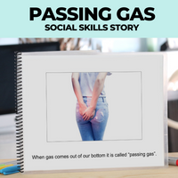 Thumbnail for Social Skills Story: Passing Gas | Farting (Printable PDF) Social Skills - AdaptEd4SpecialEd