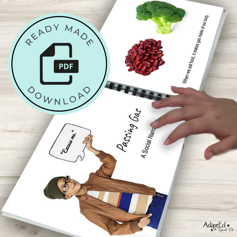 Social Skills Story: Passing Gas | Farting (Printable PDF) Social Skills - AdaptEd4SpecialEd