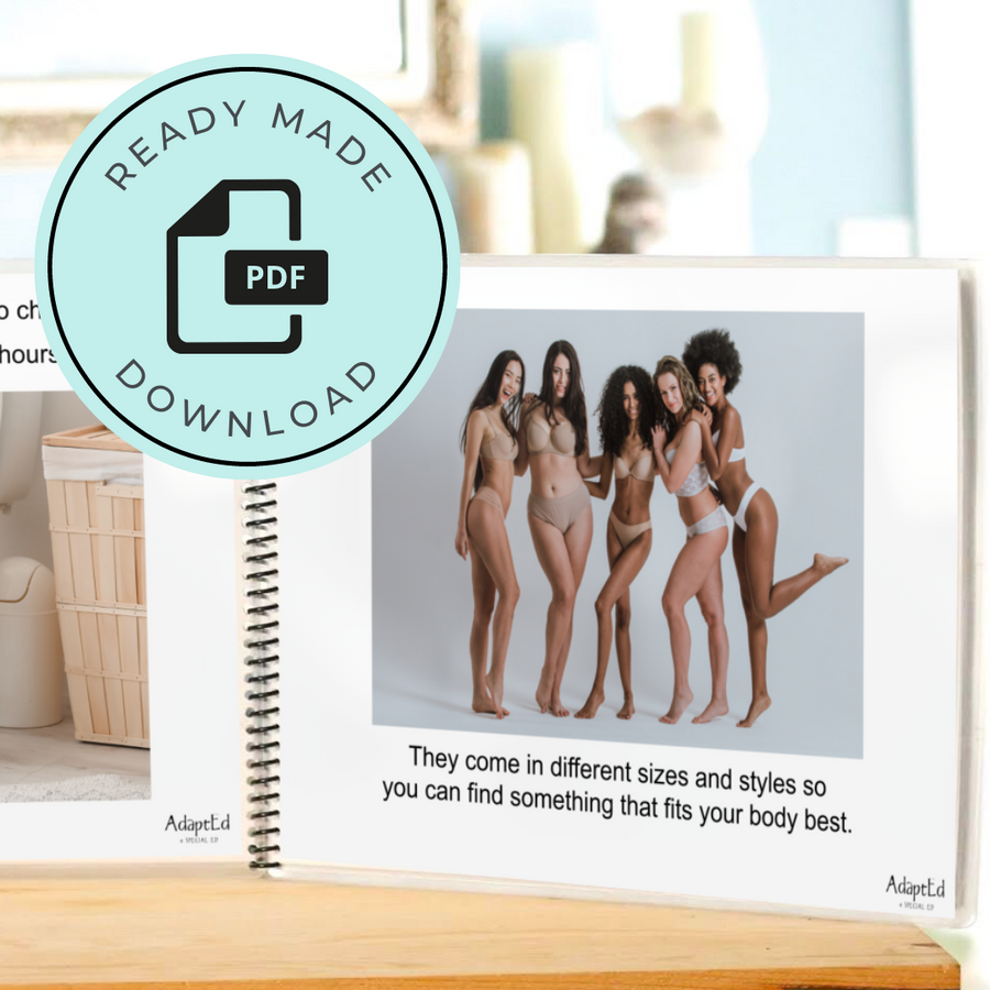 Social Skills Story: Period Underwear: Editable (Printable PDF )