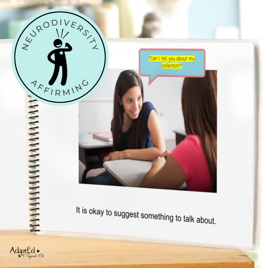 Social Skills Story: Perseveration: Editable (Printable PDF) Neurodivergent Affirming - AdaptEd4SpecialEd