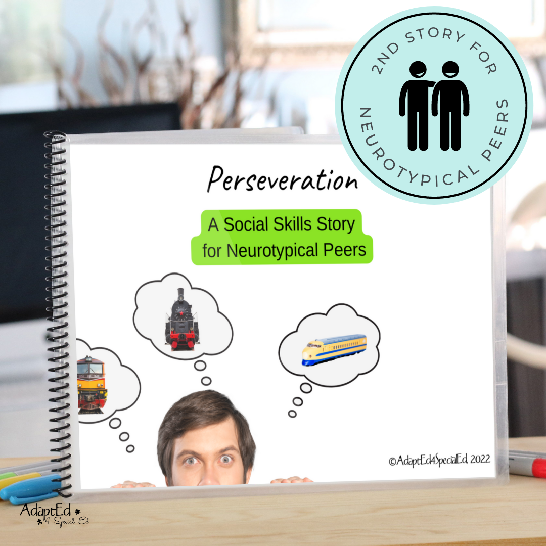 Social Skills Story: Perseveration: Editable (Printable PDF) Neurodivergent Affirming - AdaptEd4SpecialEd