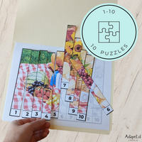 Thumbnail for Picnic Counting Puzzles: Counting 1-5 1-10 11-20 21-30 (Printable PDF)