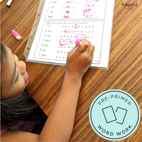 Thumbnail for Pre Primer Sight Words Word Work - AdaptEd4SpecialEd