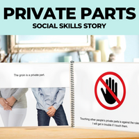 Thumbnail for Social Narrative: Private Parts: Editable (Printable PDF) Social Skills - AdaptEd4SpecialEd