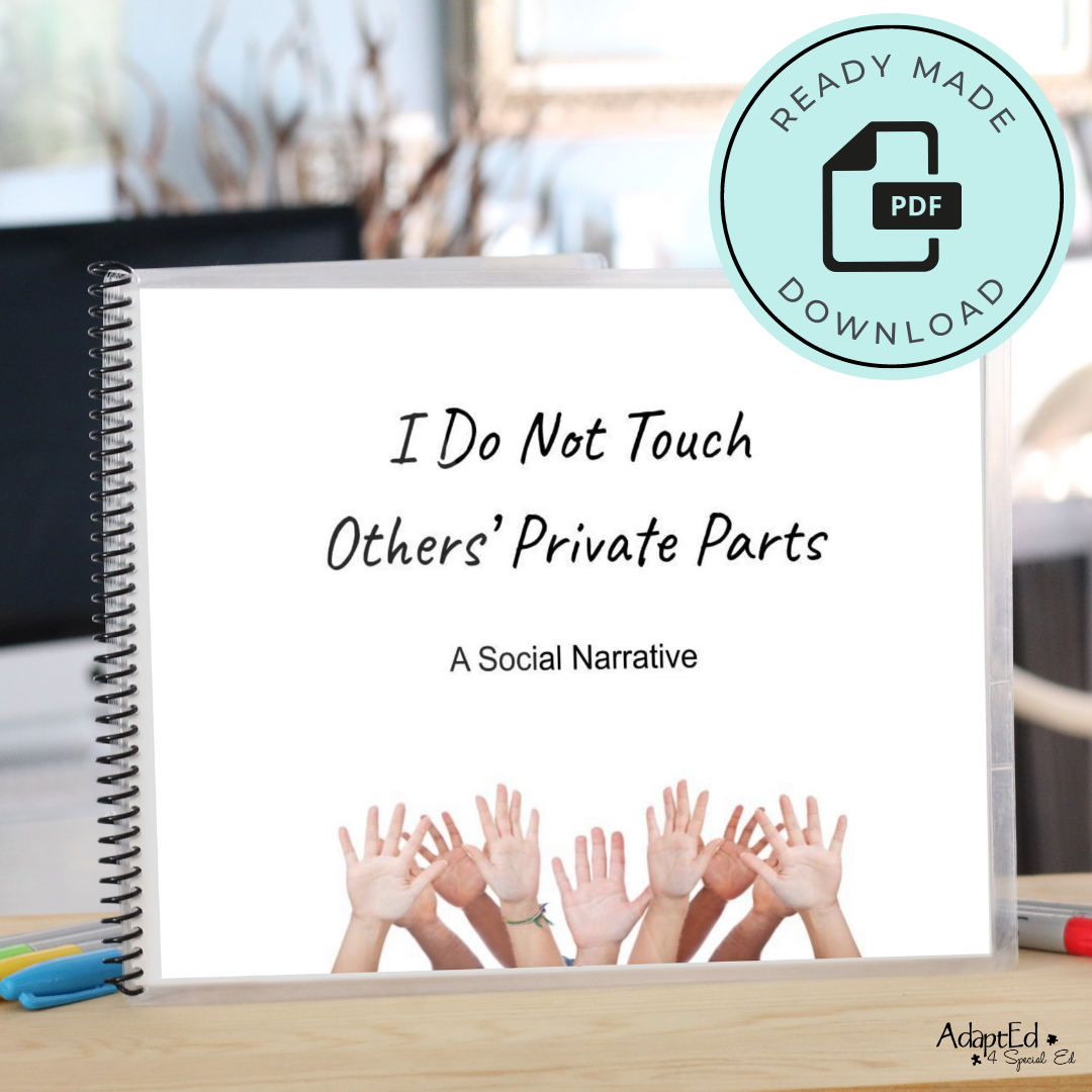 Social Narrative: Private Parts: Editable (Printable PDF) Social Skills - AdaptEd4SpecialEd