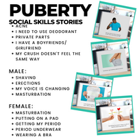 Thumbnail for Social Skills Stories: Puberty Bundle: Editable