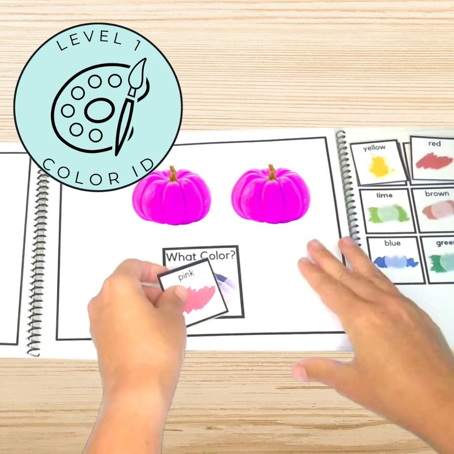 Answering Simple Questions Adapted Books Halloween Pumpkins 🎃 (Printable PDF + Digital) Wh Questions - AdaptEd4SpecialEd