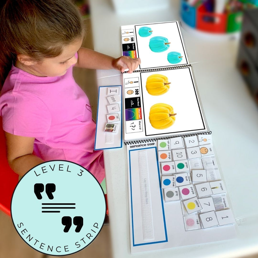 Answering Simple Questions Adapted Books Halloween Pumpkins 🎃 (Printable PDF + Digital) Wh Questions - AdaptEd4SpecialEd