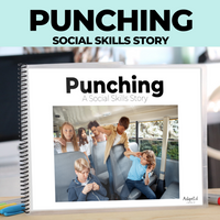 Thumbnail for Social Skills Story: Punching: Editable (Printable PDF ) Social Skills - AdaptEd4SpecialEd