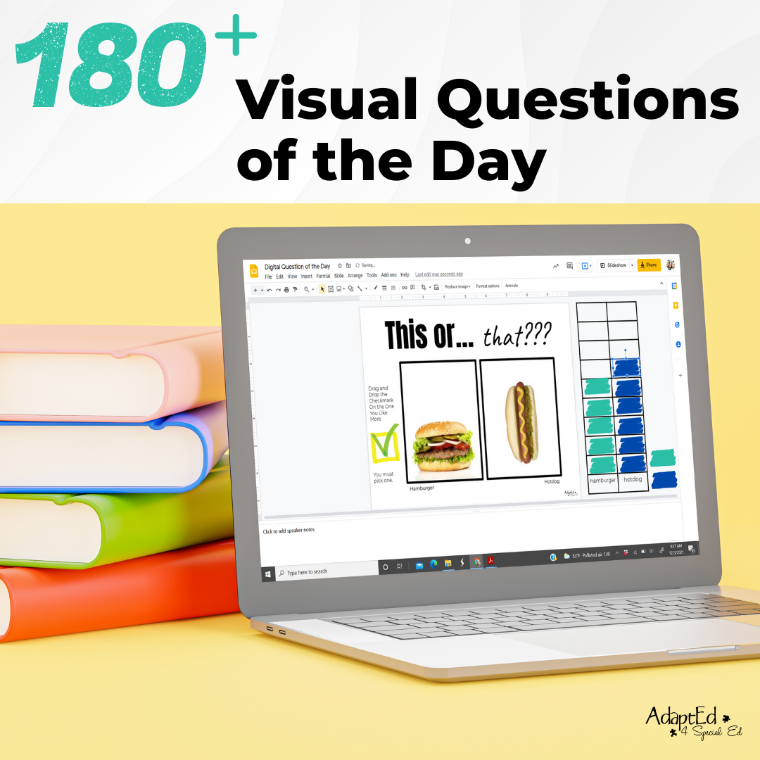 Visual Question of the Day (Printable PDF + Digital) Wh Questions - AdaptEd4SpecialEd