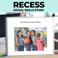 Thumbnail for Social Skills Story: Recess Etiquette: Editable (Printable PDF ) School - AdaptEd4SpecialEd