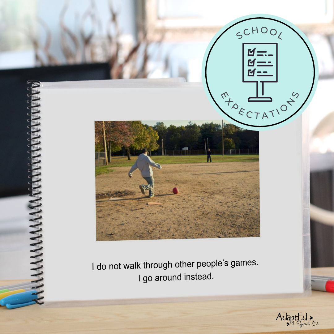 Social Skills Story: Recess Etiquette: Editable (Printable PDF ) School - AdaptEd4SpecialEd