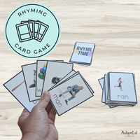 Thumbnail for Rhyming Pictures Cards for Rhyming Practice Phonemic Awareness - AdaptEd4SpecialEd