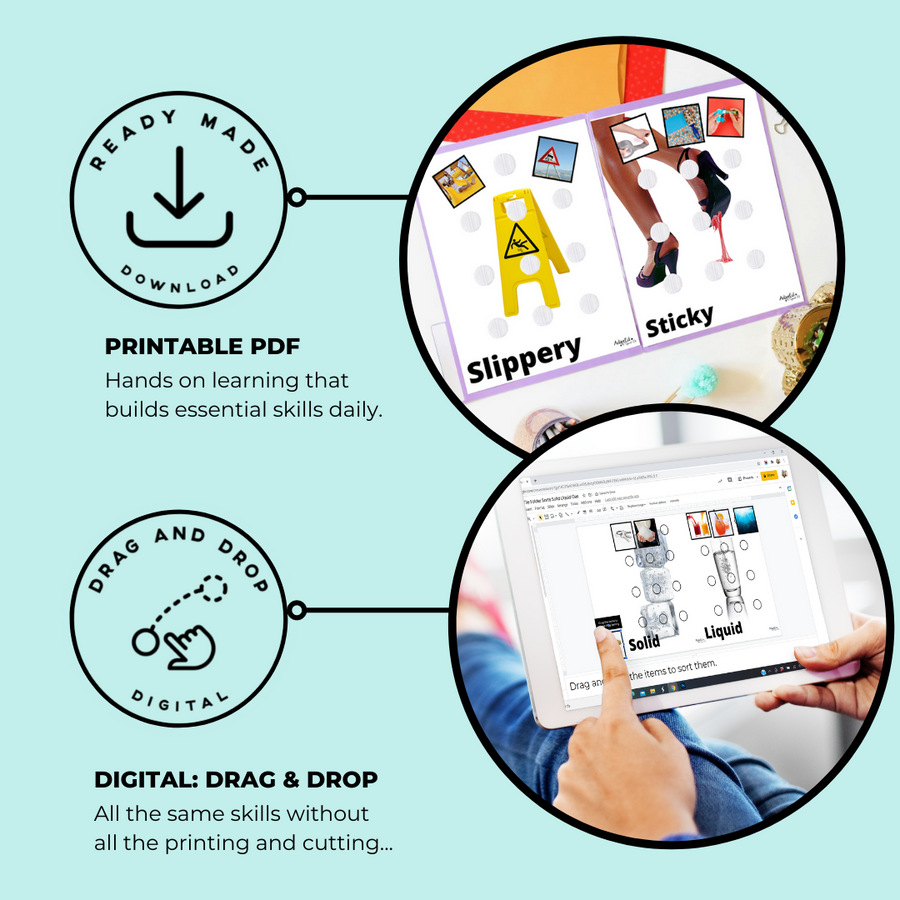 Science Sorts: File Folder GROWING BUNDLE (Printable PDF + Digital) File Folders - AdaptEd4SpecialEd