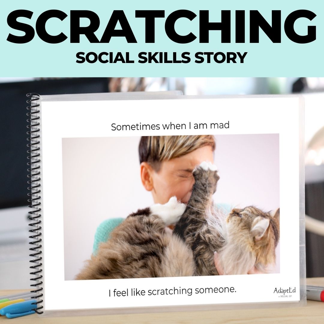 Social Skills Story: Scratching: Editable (Printable PDF ) Social Skills - AdaptEd4SpecialEd