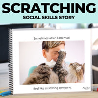 Thumbnail for Social Skills Story: Scratching: Editable (Printable PDF ) Social Skills - AdaptEd4SpecialEd