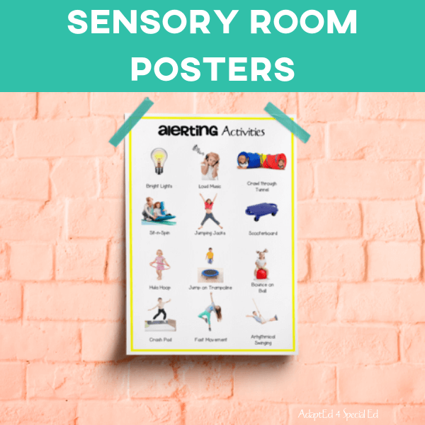 Sensory Room Posters: Set of 4 (Printable PDF) Posters - AdaptEd4SpecialEd
