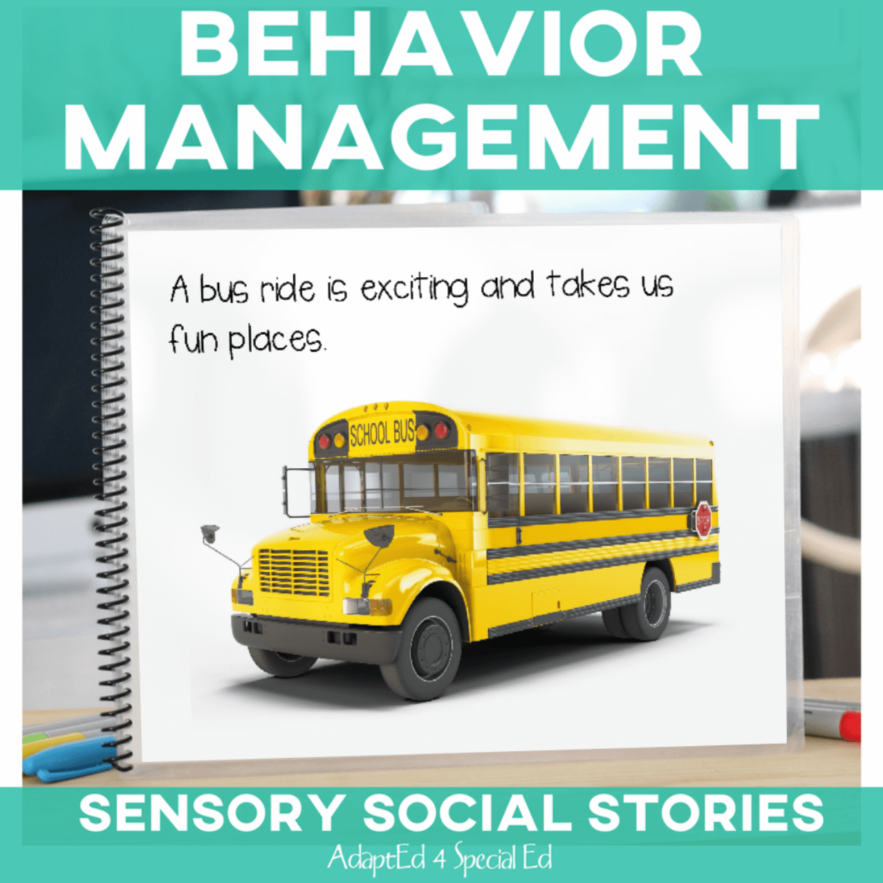 Riding the Bus: Sensory Social Story (Printable PDF) Sensory Social Narrative - AdaptEd4SpecialEd