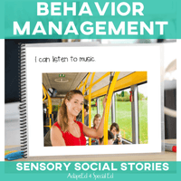 Thumbnail for Riding the Bus: Sensory Social Story (Printable PDF) Sensory Social Narrative - AdaptEd4SpecialEd