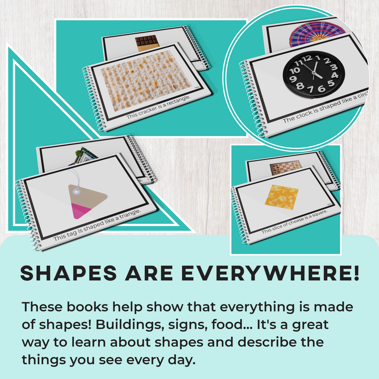 Shapes in the Real World 4 Book Set (Printable PDF) - AdaptEd4SpecialEd