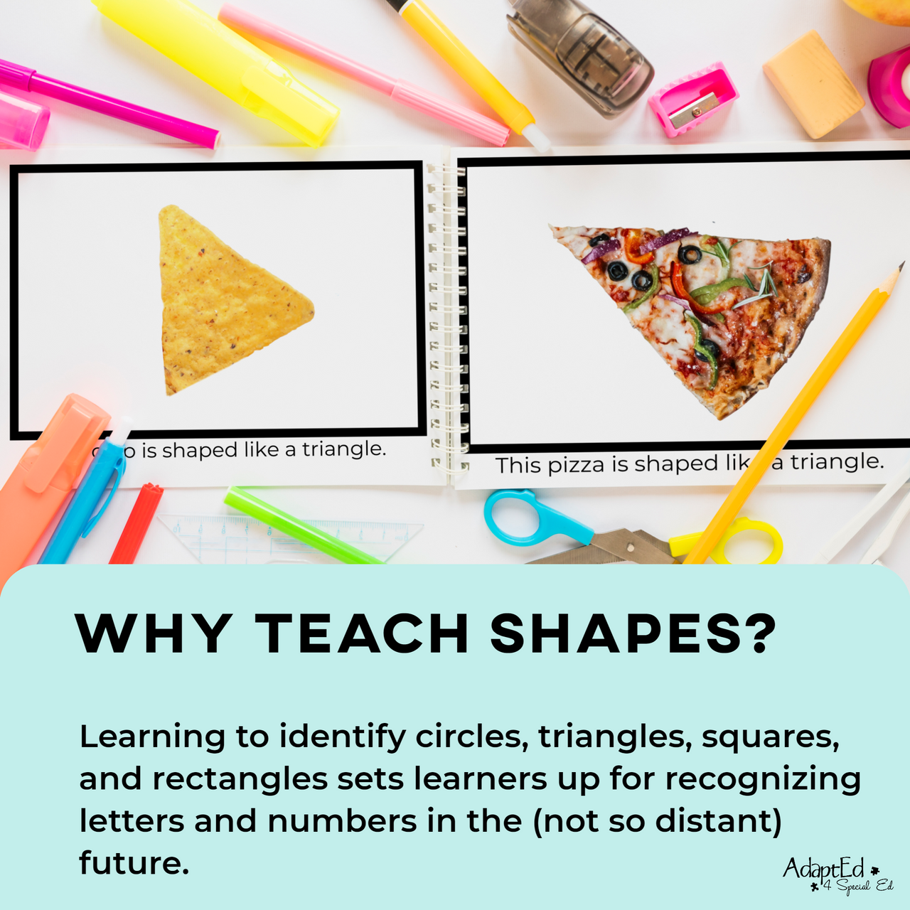 Shapes in the Real World 4 Book Set (Printable PDF) - AdaptEd4SpecialEd