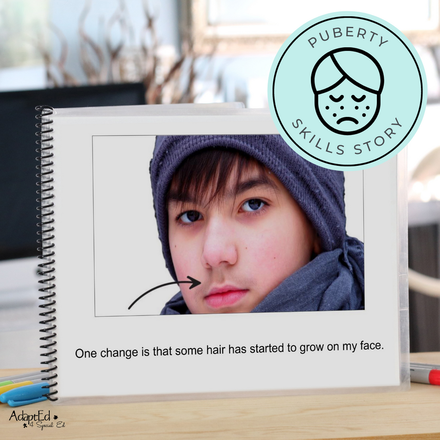 Social Narrative: Shaving (Printable PDF) Puberty - AdaptEd4SpecialEd