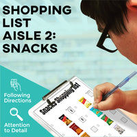Thumbnail for Follow the Shopping List: Chips and Snack Foods (Interactive Digital + Printable PDF) Shopping Lists - AdaptEd4SpecialEd