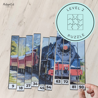 Thumbnail for Skip Counting Puzzles: Counting by 9's: Vehicles Transportation (Printable PDF) - AdaptEd4SpecialEd