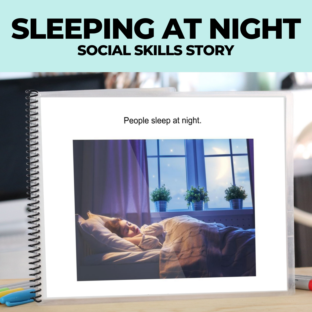 Social Skills Story: Sleeping at Night: Editable (Printable PDF ) Uncategorized - AdaptEd4SpecialEd