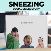 Thumbnail for Social Narrative: Sneezing (Printable PDF ) Hygiene - AdaptEd4SpecialEd