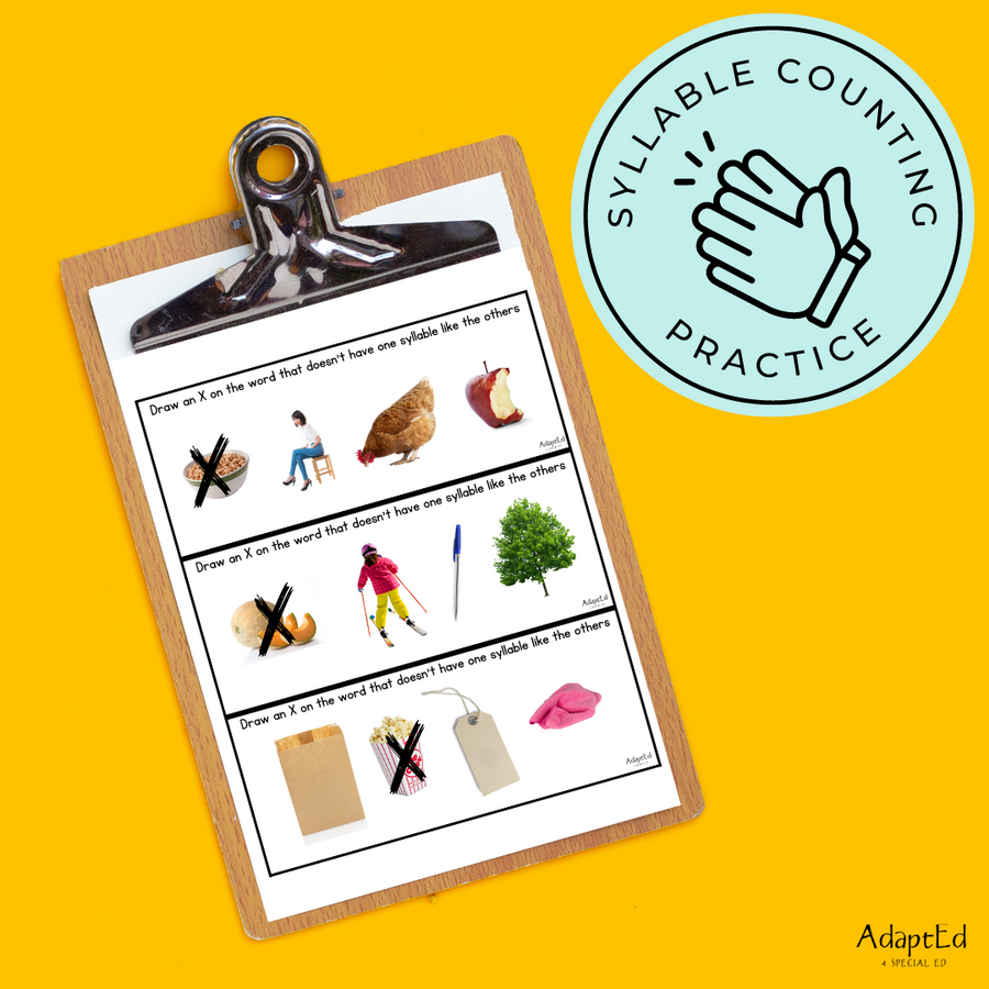 Counting Syllables Phonemic Awareness Which Does Not Belong? - AdaptEd4SpecialEd