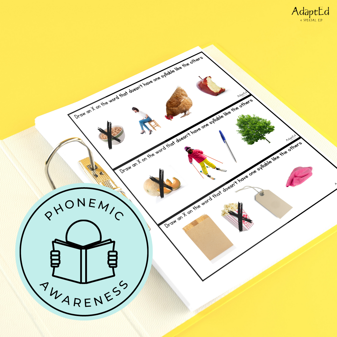 Counting Syllables Phonemic Awareness Which Does Not Belong? - AdaptEd4SpecialEd