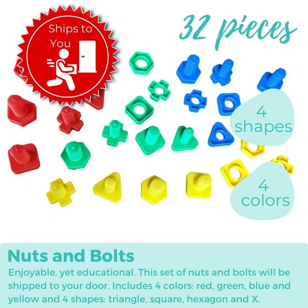 Task Bin 10: Nuts and Bolts (Ships to You) Task Box (Ships to You) - AdaptEd4SpecialEd