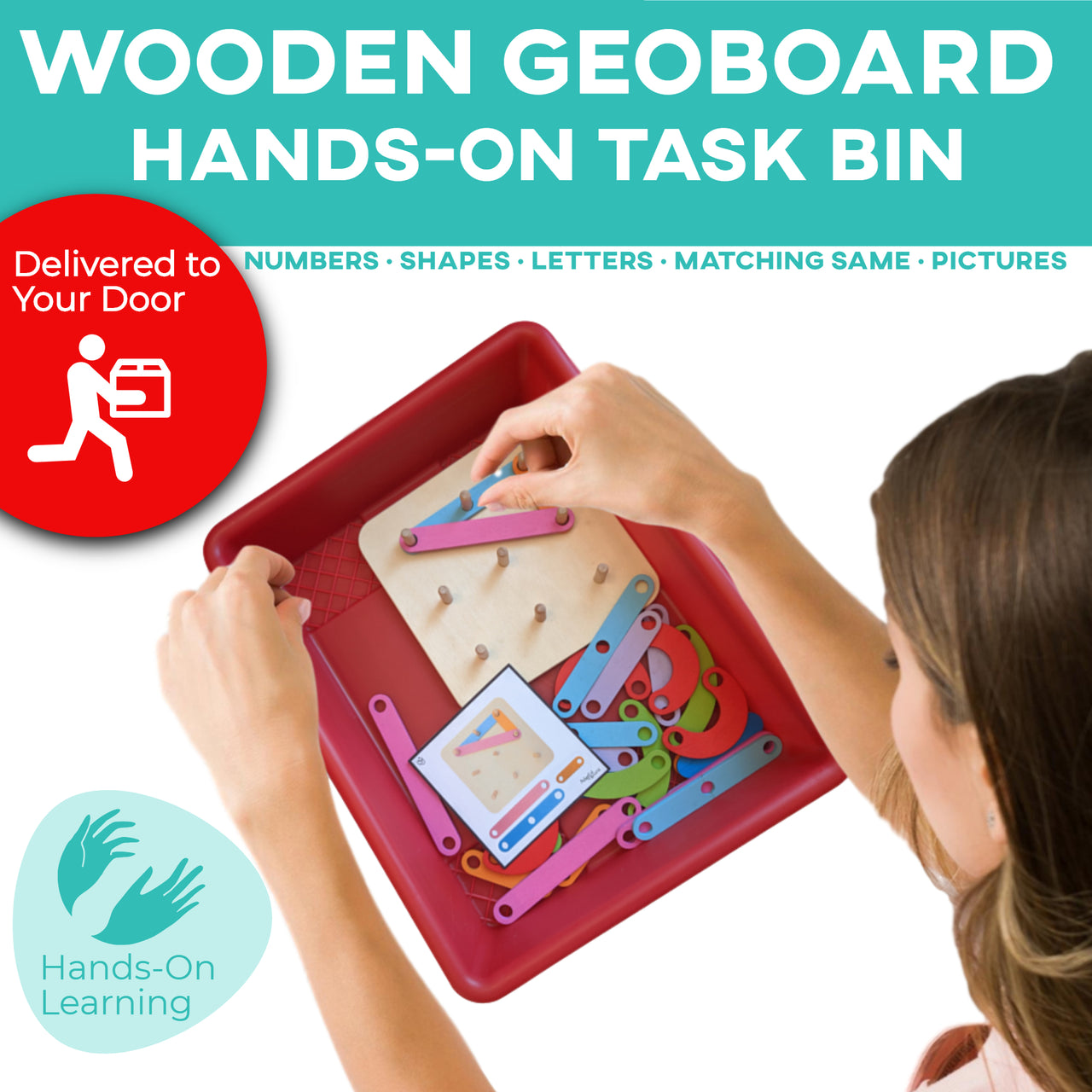 Task Bin 1 (Ships to You) + Bonus 3 Adapted Books Task Box (Ships to You) - AdaptEd4SpecialEd