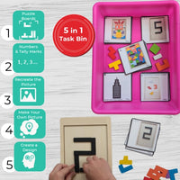 Thumbnail for Task Bin: Building Blocks Puzzles Level 2 (Ships to You) Task Box (Ships to You) - AdaptEd4SpecialEd