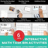 Thumbnail for Task Bin 4: Stamping Math (Ships to You) Task Box (Ships to You) - AdaptEd4SpecialEd