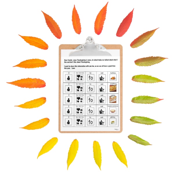 Opinion Thanksgiving Adapted Book (Printable PDF) - AdaptEd4SpecialEd