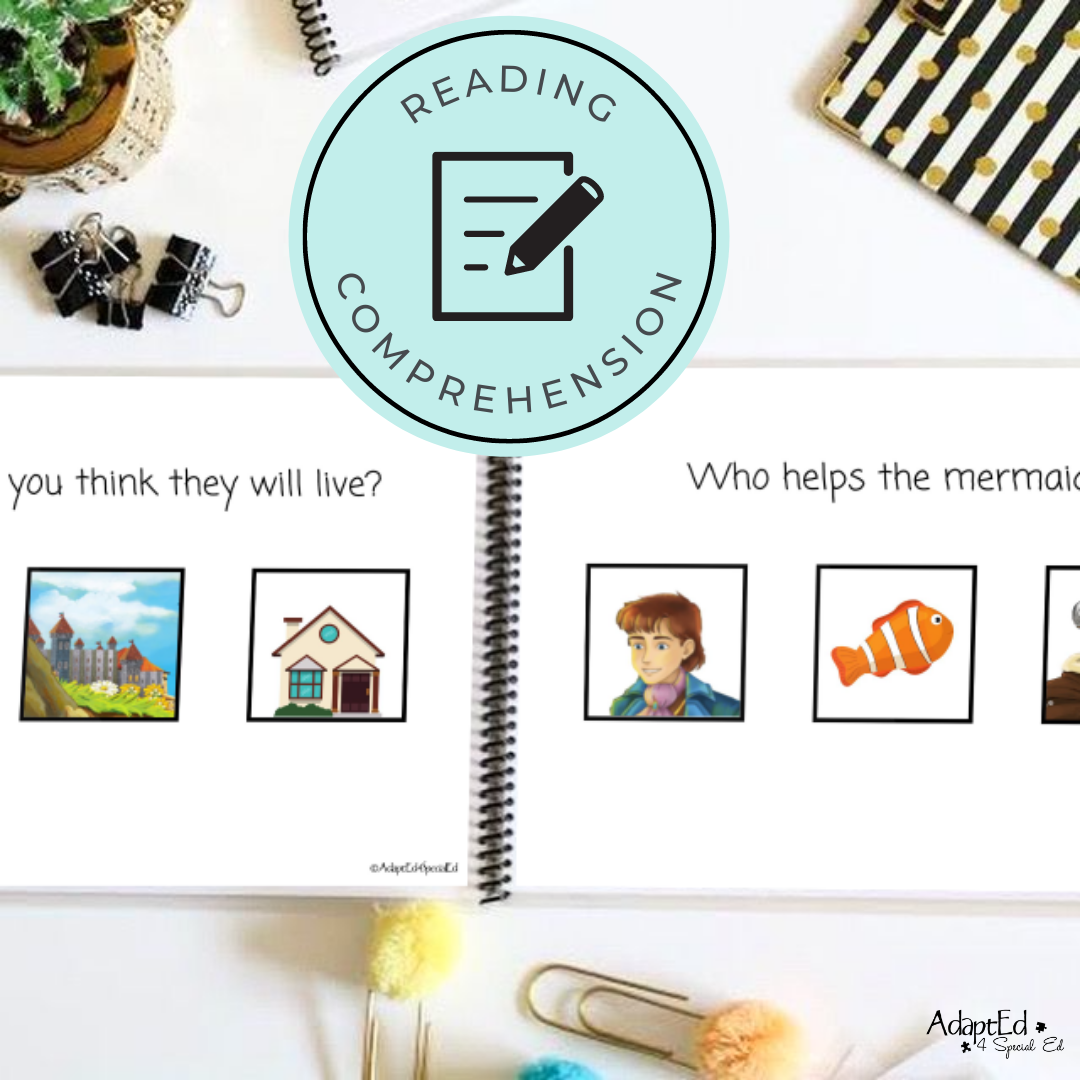 Emergent Reader Fairy Tale BUNDLE + Reading Comprehension (Printable PDF's) - AdaptEd4SpecialEd