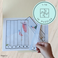 Thumbnail for Thanksgiving Turkey Counting Puzzles: Counting 1-5 1-10 11-20 21-30 (Printable PDF)