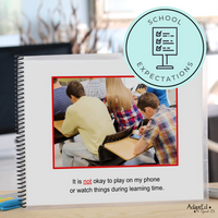 Thumbnail for Social Narrative: Phone at School: Editable (Printable PDF ) School - AdaptEd4SpecialEd