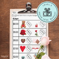 Thumbnail for Valentine's Budget Number Line Worksheets - Do you have Enough Money?